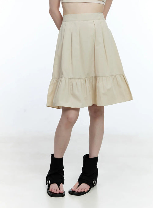 Cotton Tiered Midi Skirt CG507