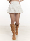 Frill Flare High-Waisted Mini Skirt CM510